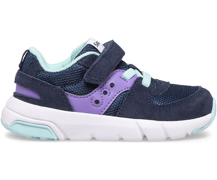 Kids\' Saucony Jazz Lite 2.0 Sneakers Navy / Purple | Singapore 875JPQJ